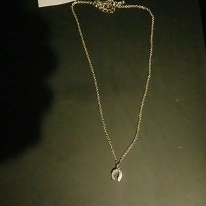 Horseshoe charm necklace